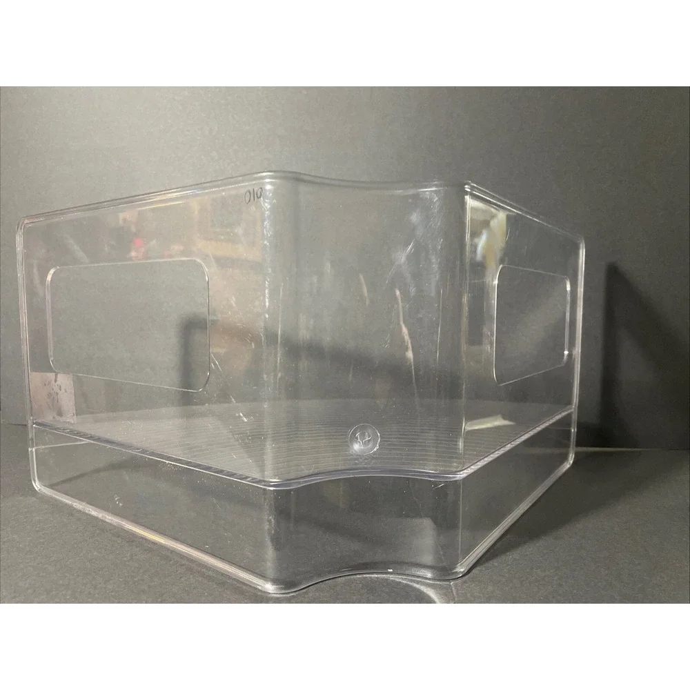 2 Large Clear corner shelf Pieces‎